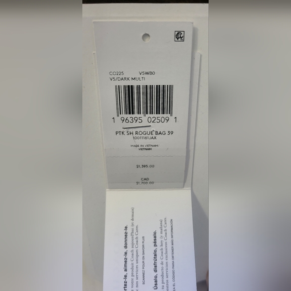 Limited Coach Shearling rogue 39 tote bag - Picture 14 of 15